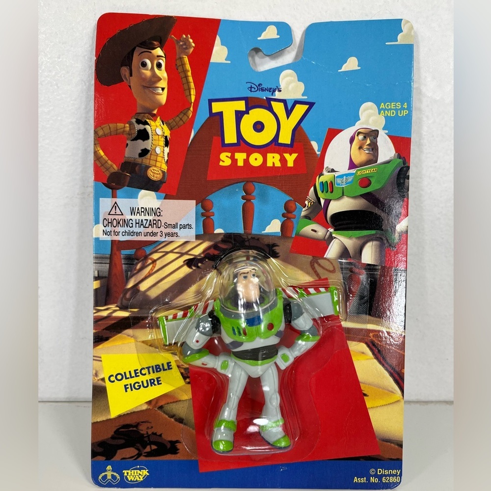 Disney Toy Story Buzz Lightyear 3¼" Collectible Figure 1995 - New & Sealed!